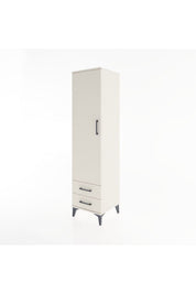 Hyperion Dolap 4 Raflı 2 Çekmeceli Tek Kapaklı 44x44x182 - S55M007V1B