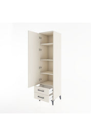 Hyperion Dolap 4 Raflı 2 Çekmeceli Tek Kapaklı 44x44x182 - S55M007V1B