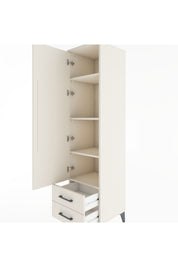 Hyperion Dolap 4 Raflı 2 Çekmeceli Tek Kapaklı 44x44x182 - S55M007V1B