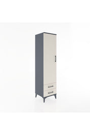 Hyperion Dolap 4 Raflı 2 Çekmeceli Tek Kapaklı 44x44x182 - S55M007V4B
