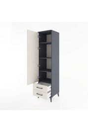 Hyperion Dolap 4 Raflı 2 Çekmeceli Tek Kapaklı 44x44x182 - S55M007V4B