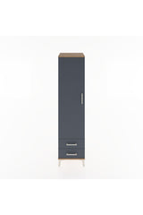 Hyperion Dolap 4 Raflı 2 Çekmeceli Tek Kapaklı 44x44x182