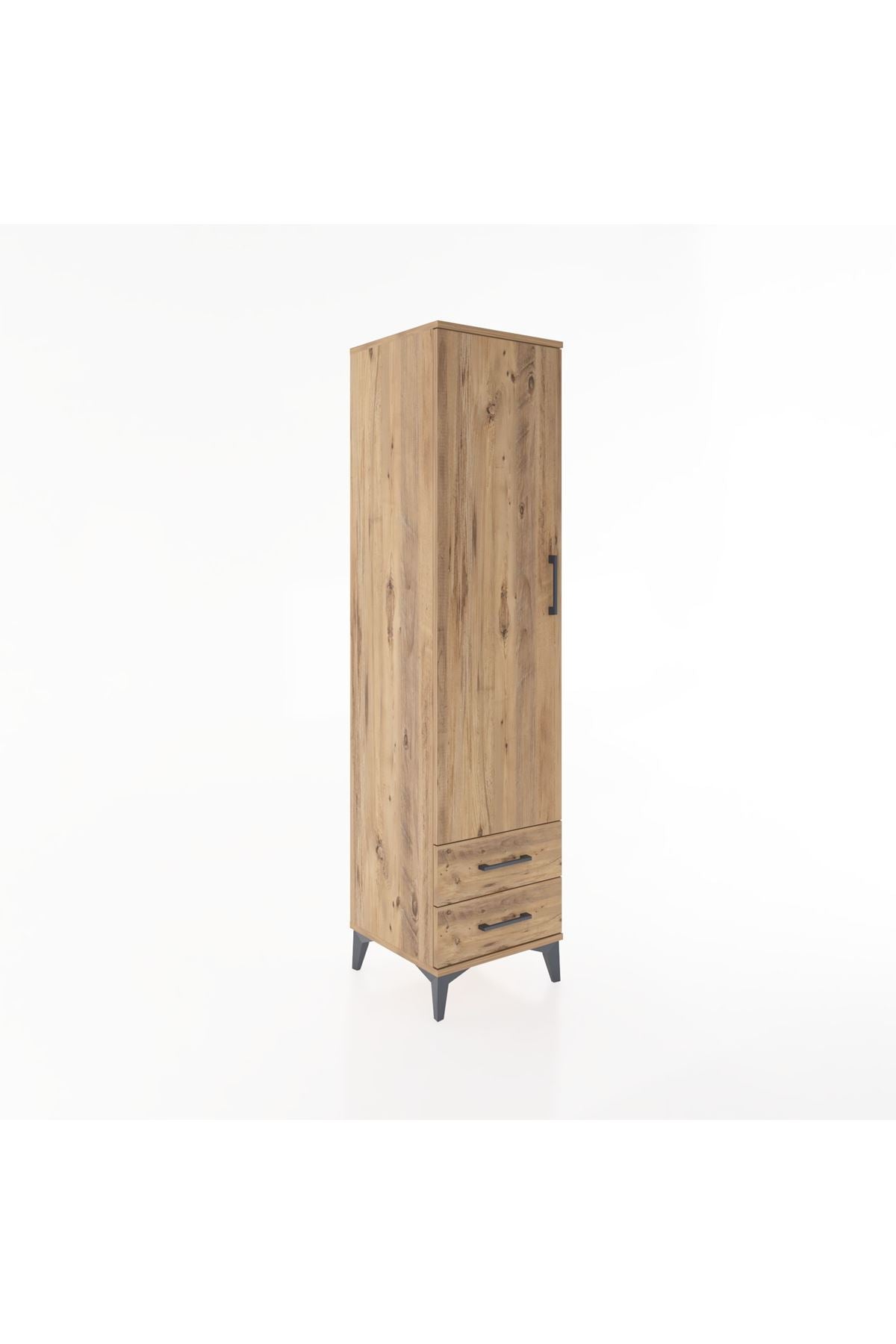 Hyperion Dolap 4 Raflı 2 Çekmeceli Tek Kapaklı 44x44x182 - S55M007V9B