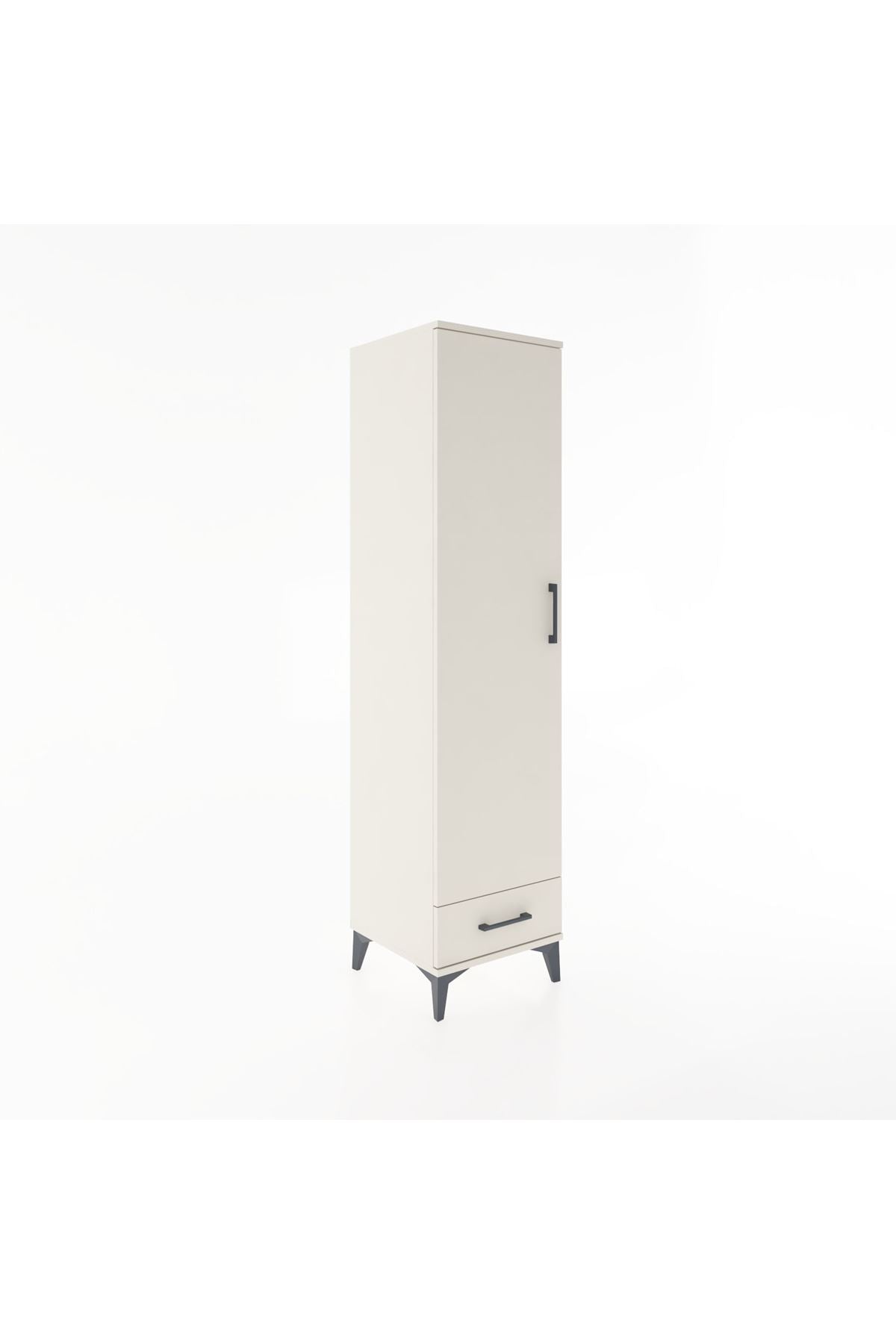Hyperion Dolap 4 Raflı Tek Çekmeceli Tek Kapaklı 44x44x182 - S55M008V1B