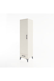 Hyperion Dolap 4 Raflı Tek Çekmeceli Tek Kapaklı 44x44x182 - S55M008V1B