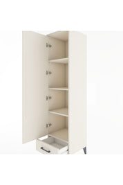 Hyperion Dolap 4 Raflı Tek Çekmeceli Tek Kapaklı 44x44x182 - S55M008V1B