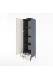 Hyperion Dolap 4 Raflı Tek Çekmeceli Tek Kapaklı 44x44x182 - S55M008V4B