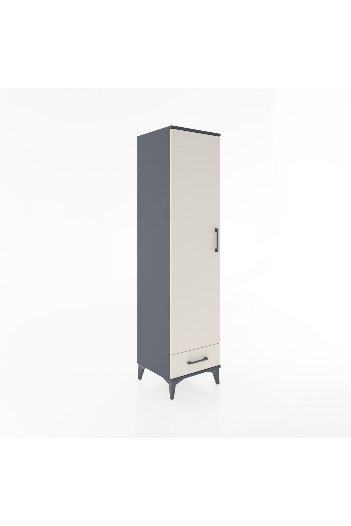 Hyperion Dolap 4 Raflı Tek Çekmeceli Tek Kapaklı 44x44x182 - S55M008V4B