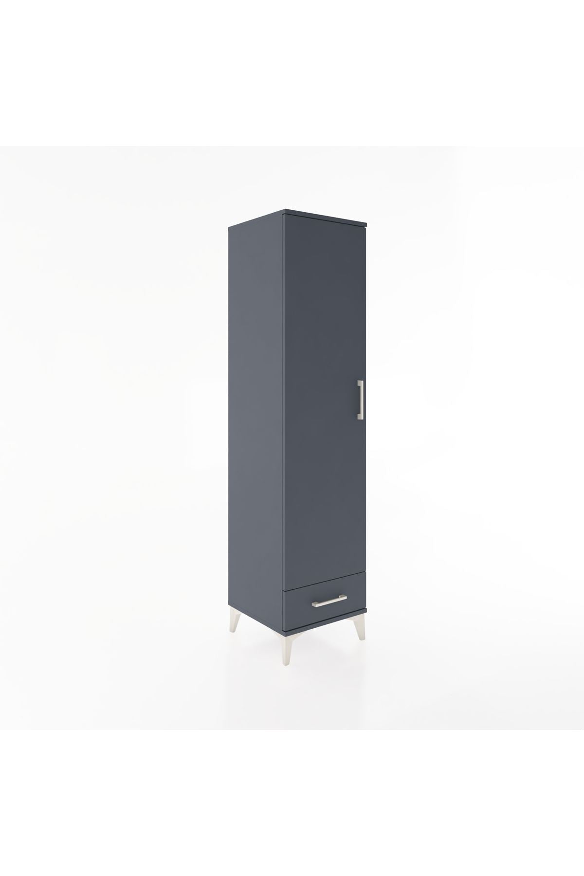 Hyperion Dolap 4 Raflı Tek Çekmeceli Tek Kapaklı 44x44x182 - S55M008V5B