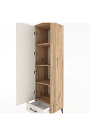Hyperion Dolap 4 Raflı Tek Çekmeceli Tek Kapaklı 44x44x182 - S55M008V7B