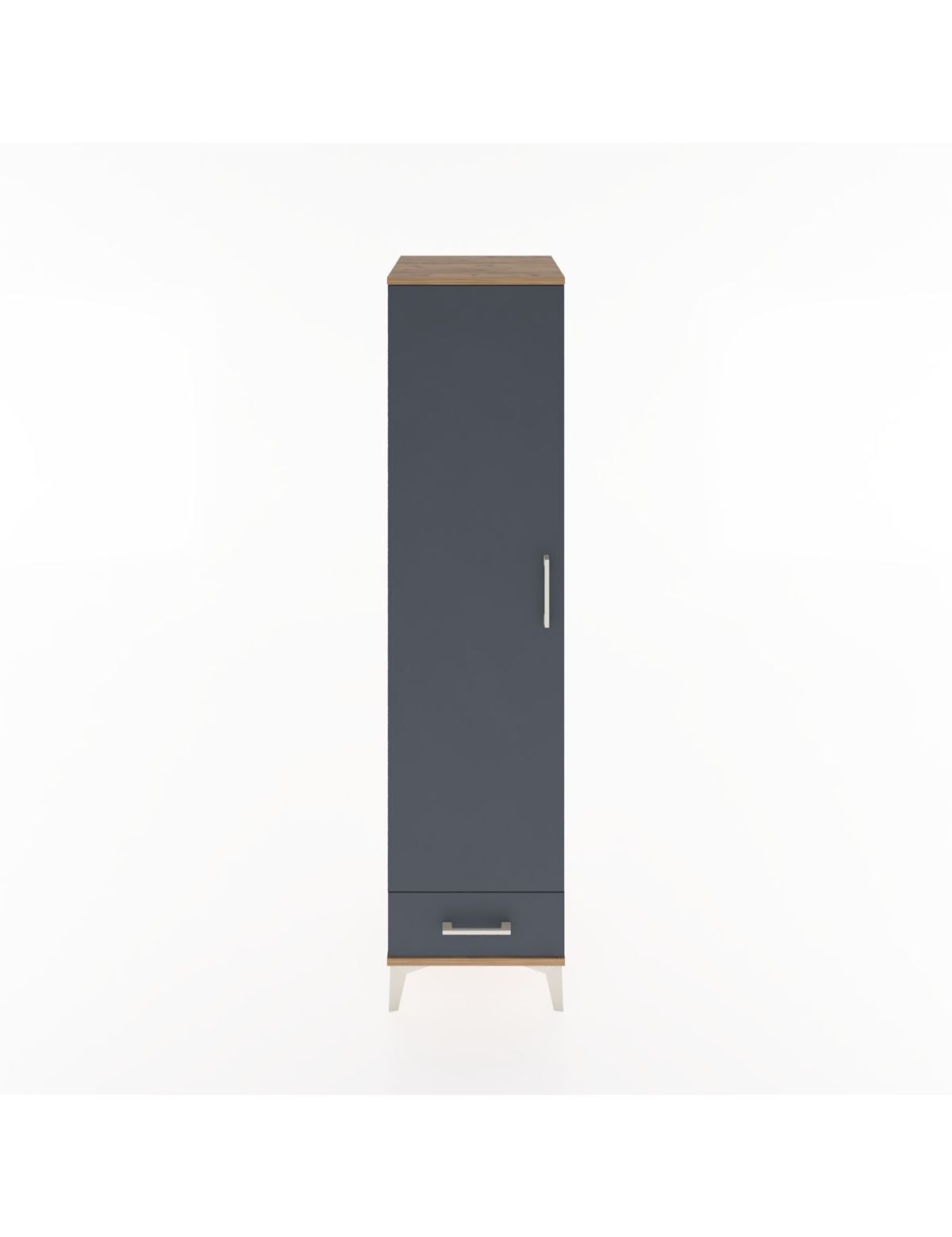 Hyperion Dolap 4 Raflı Tek Çekmeceli Tek Kapaklı 44x44x182 - S55M008V8B