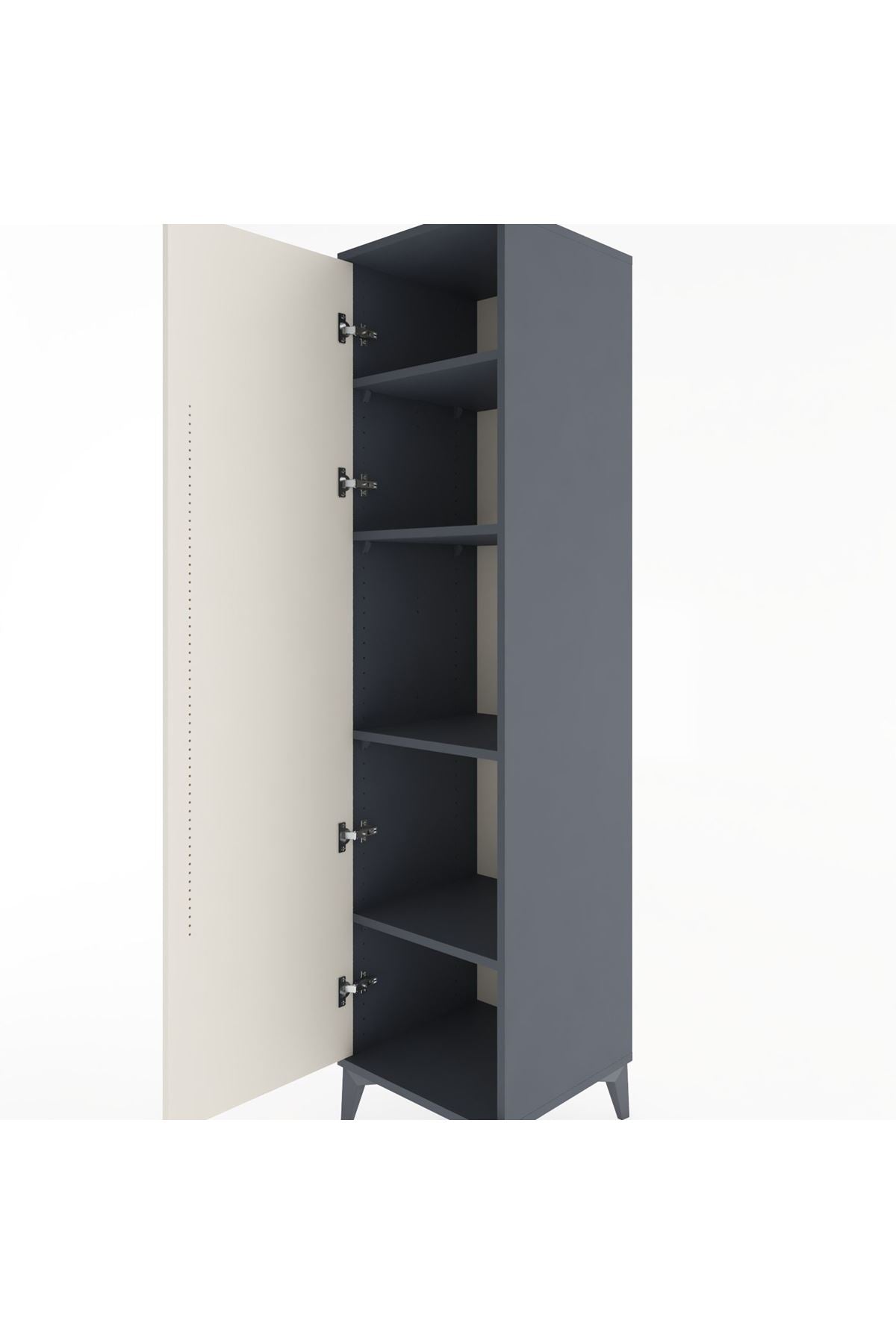 Hyperion Dolap 4 Raflı Tek Kapaklı 44x44x182 - S55M009V4B