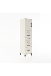 Hyperion Dolap Tek Raflı 6 Çekmeceli Tek Kapaklı 44x44x182 Aytaşı-Aytaşı