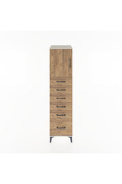 Hyperion Dolap Tek Raflı 6 Çekmeceli Tek Kapaklı 44x44x182 Aytaşı-Çam