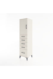 Hyperion Dolap Tek Raflı 5 Çekmeceli Tek Kapaklı 44x44x182 Aytaşı-Aytaşı