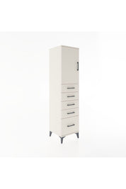 Hyperion Dolap Tek Raflı 5 Çekmeceli Tek Kapaklı 44x44x182 Aytaşı-Aytaşı