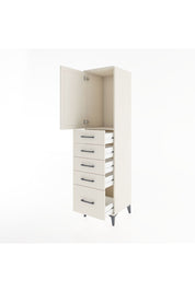Hyperion Dolap Tek Raflı 5 Çekmeceli Tek Kapaklı 44x44x182 Aytaşı-Aytaşı