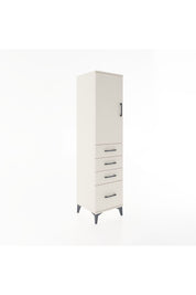 Hyperion Dolap 2 Raflı 4 Çekmeceli Tek Kapaklı 44x44x182 Aytaşı-Aytaşı