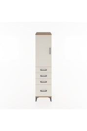 Hyperion Dolap 2 Raflı 4 Çekmeceli Tek Kapaklı 44x44x182 Çam-Aytaşı