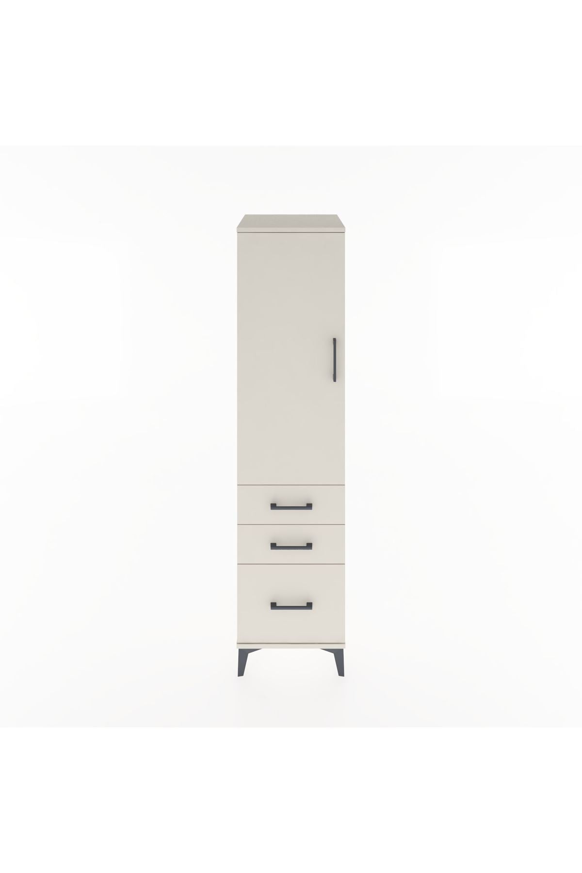 Hyperion Dolap 2 Raflı 3 Çekmeceli Tek Kapaklı 44x44x182 Aytaşı-Aytaşı