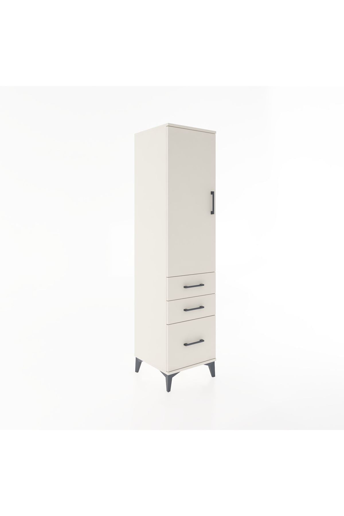 Hyperion Dolap 2 Raflı 3 Çekmeceli Tek Kapaklı 44x44x182 Aytaşı-Aytaşı