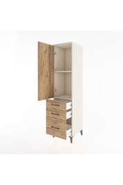 Hyperion Dolap 2 Raflı 3 Çekmeceli Tek Kapaklı 44x44x182 Aytaşı-Çam