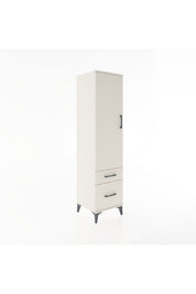 Hyperion Dolap 4 Raflı 2 Çekmeceli Tek Kapaklı 44x44x182 - S55M015V1B