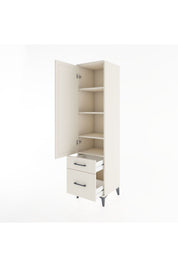 Hyperion Dolap 4 Raflı 2 Çekmeceli Tek Kapaklı 44x44x182 - S55M015V1B
