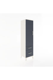 Hyperion Dolap 4 Raflı 2 Çekmeceli Tek Kapaklı 44x44x182 - S55M015V2B