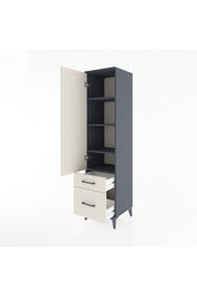 Hyperion Dolap 4 Raflı 2 Çekmeceli Tek Kapaklı 44x44x182 - S55M015V4B