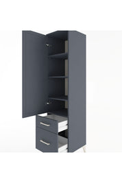 Hyperion Dolap 4 Raflı 2 Çekmeceli Tek Kapaklı 44x44x182 - S55M015V5B