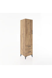 Hyperion Dolap 4 Raflı 2 Çekmeceli Tek Kapaklı 44x44x182 - S55M015V9B