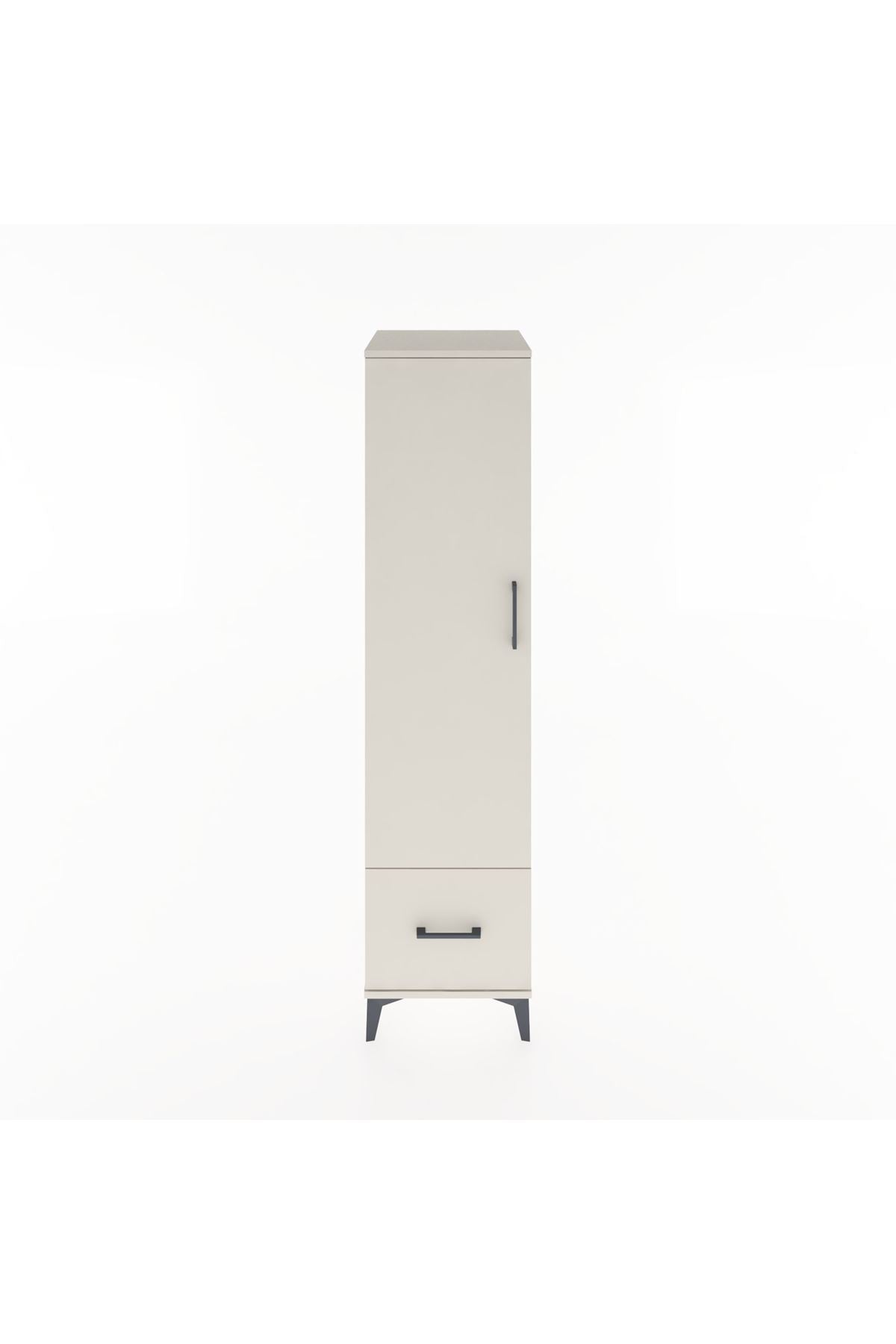 Hyperion Dolap 4 Raflı Tek Çekmeceli Tek Kapaklı 44x44x182 - S55M016V1B