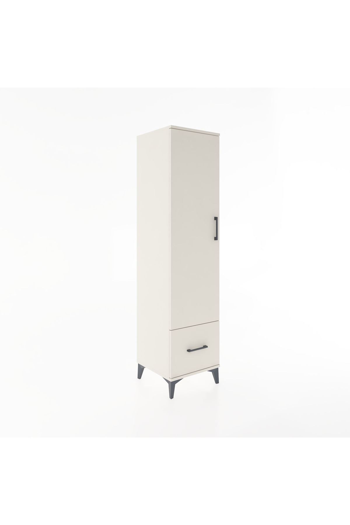 Hyperion Dolap 4 Raflı Tek Çekmeceli Tek Kapaklı 44x44x182 - S55M016V1B