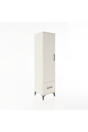 Hyperion Dolap 4 Raflı Tek Çekmeceli Tek Kapaklı 44x44x182 - S55M016V1B