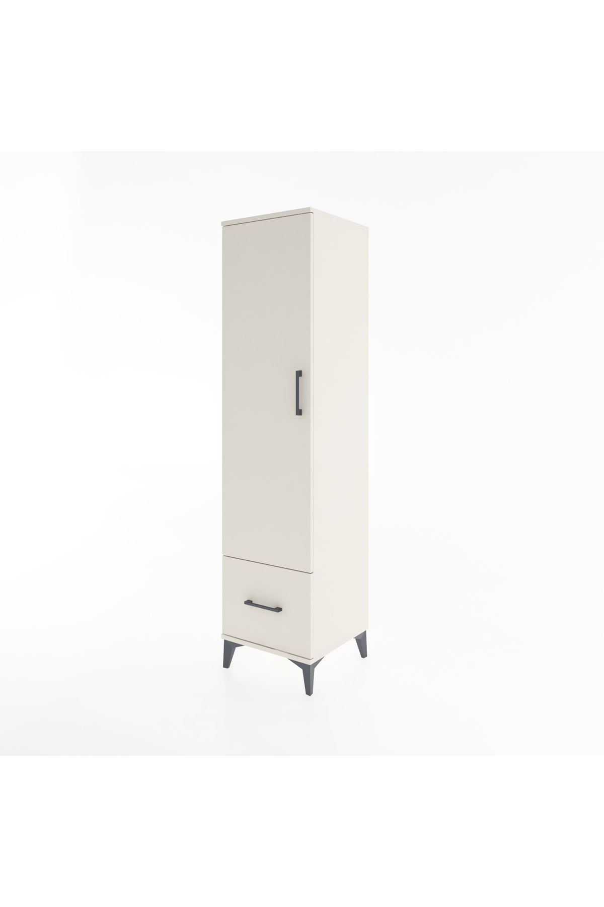 Hyperion Dolap 4 Raflı Tek Çekmeceli Tek Kapaklı 44x44x182 - S55M016V1B