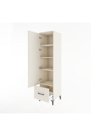 Hyperion Dolap 4 Raflı Tek Çekmeceli Tek Kapaklı 44x44x182 - S55M016V1B