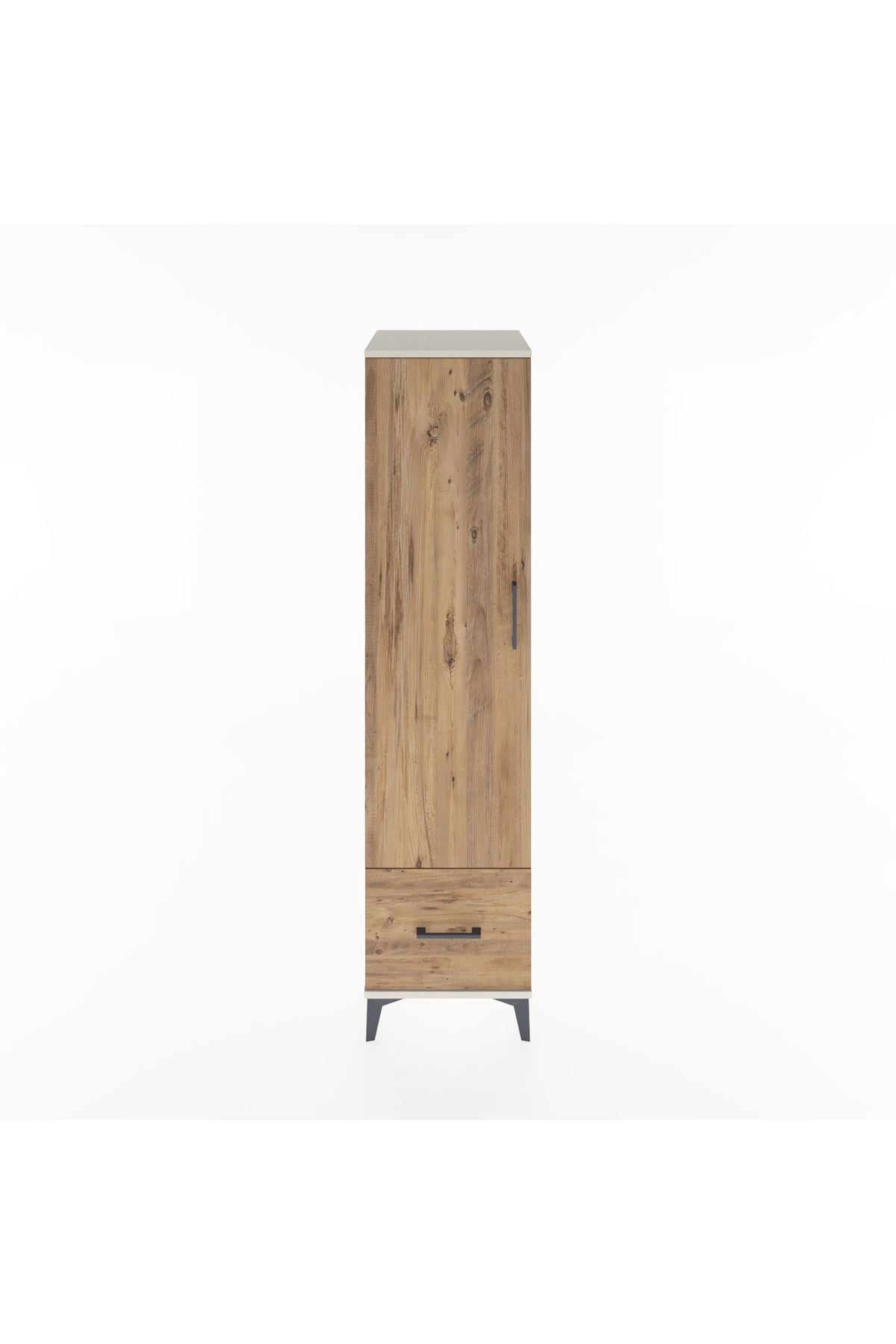 Hyperion Dolap 4 Raflı Tek Çekmeceli Tek Kapaklı 44x44x182 - S55M016V3B