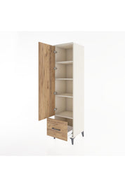 Hyperion Dolap 4 Raflı Tek Çekmeceli Tek Kapaklı 44x44x182 - S55M016V3B