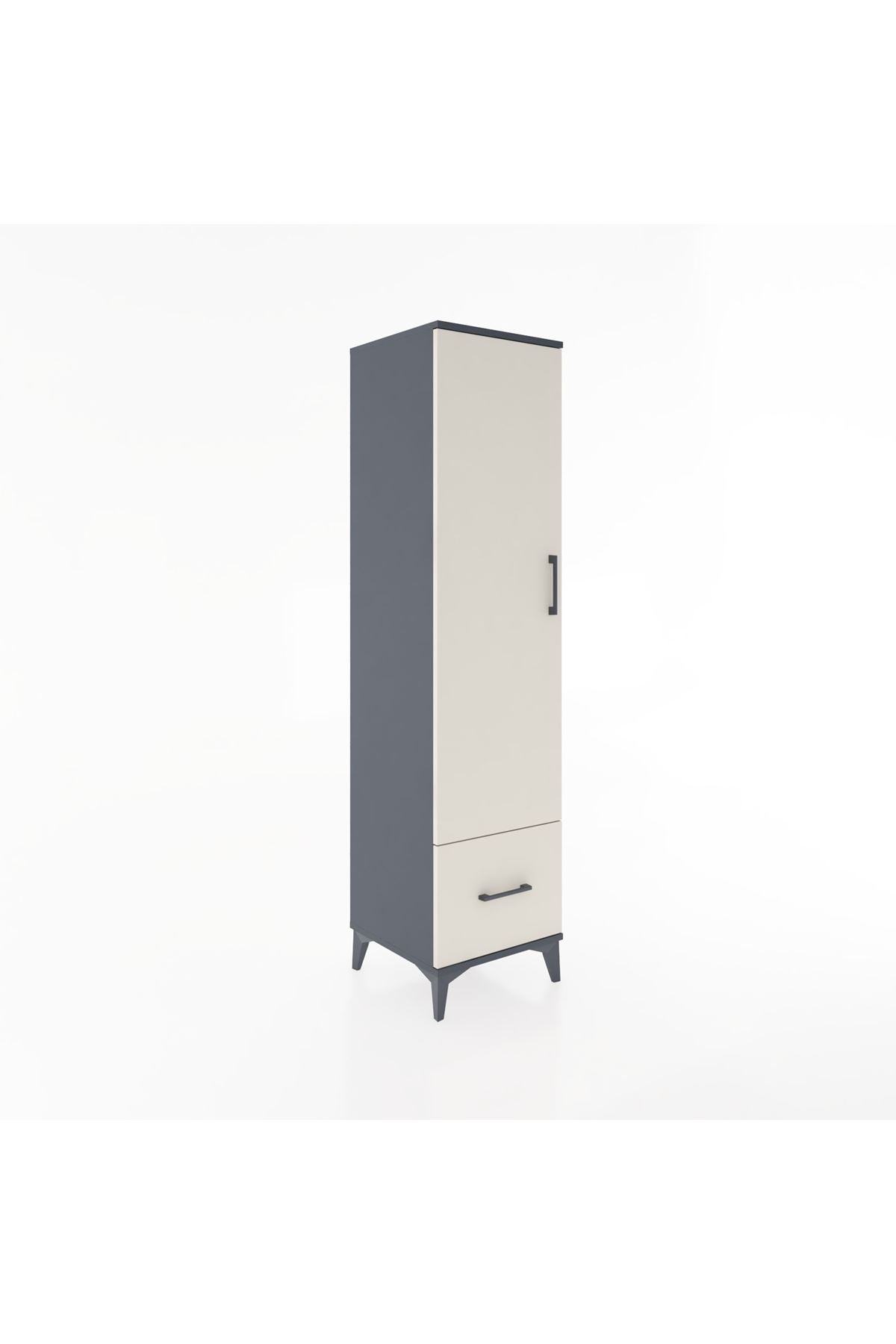 Hyperion Dolap 4 Raflı Tek Çekmeceli Tek Kapaklı 44x44x182 - S55M016V4B