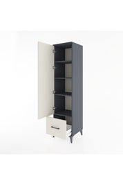 Hyperion Dolap 4 Raflı Tek Çekmeceli Tek Kapaklı 44x44x182 - S55M016V4B
