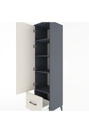Hyperion Dolap 4 Raflı Tek Çekmeceli Tek Kapaklı 44x44x182 - S55M016V4B