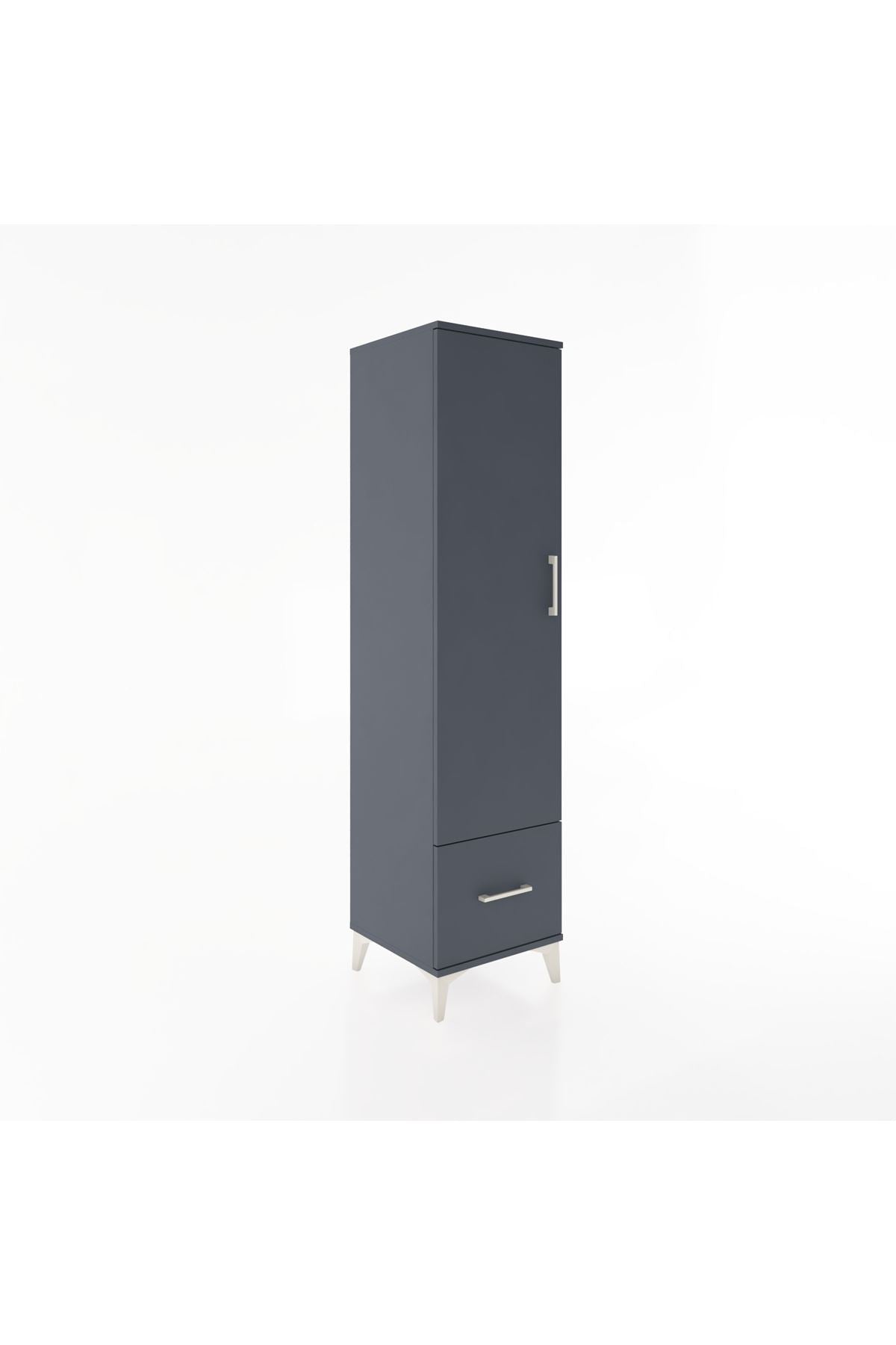 Hyperion Dolap 4 Raflı Tek Çekmeceli Tek Kapaklı 44x44x182 - S55M016V5B