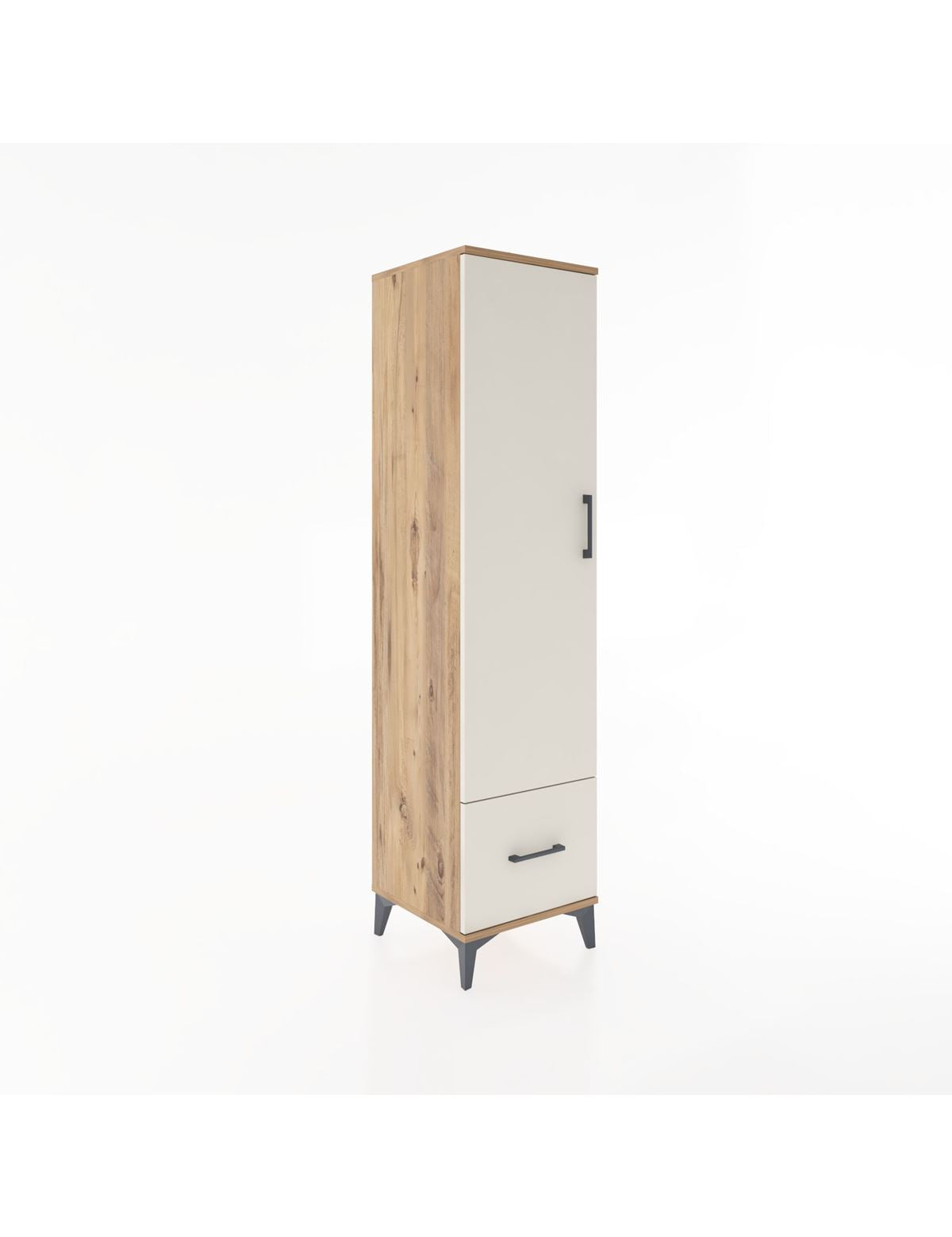 Hyperion Dolap 4 Raflı Tek Çekmeceli Tek Kapaklı 44x44x182 - S55M016V7B