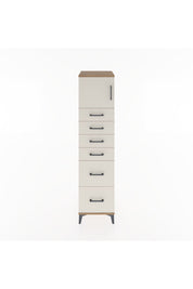 Hyperion Dolap Tek Raflı 6 Çekmeceli Tek Kapaklı 44x44x182 Çam-Aytaşı