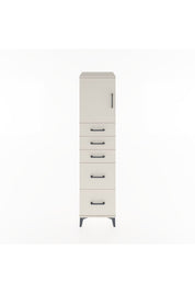 Hyperion Dolap Tek Raflı 5 Çekmeceli Tek Kapaklı 44x44x182 Aytaşı-Aytaşı