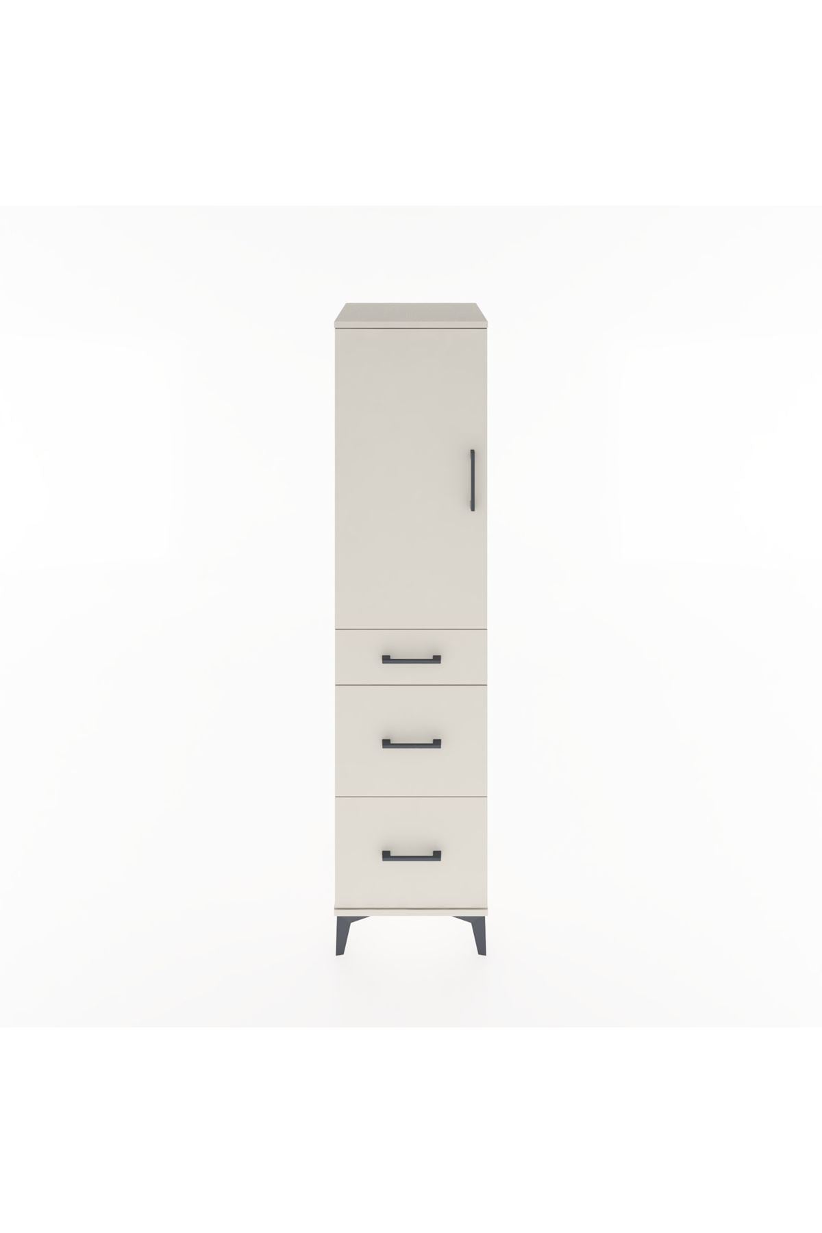 Hyperion Dolap 2 Raflı 3 Çekmeceli Tek Kapaklı 44x44x182 Aytaşı-Aytaşı