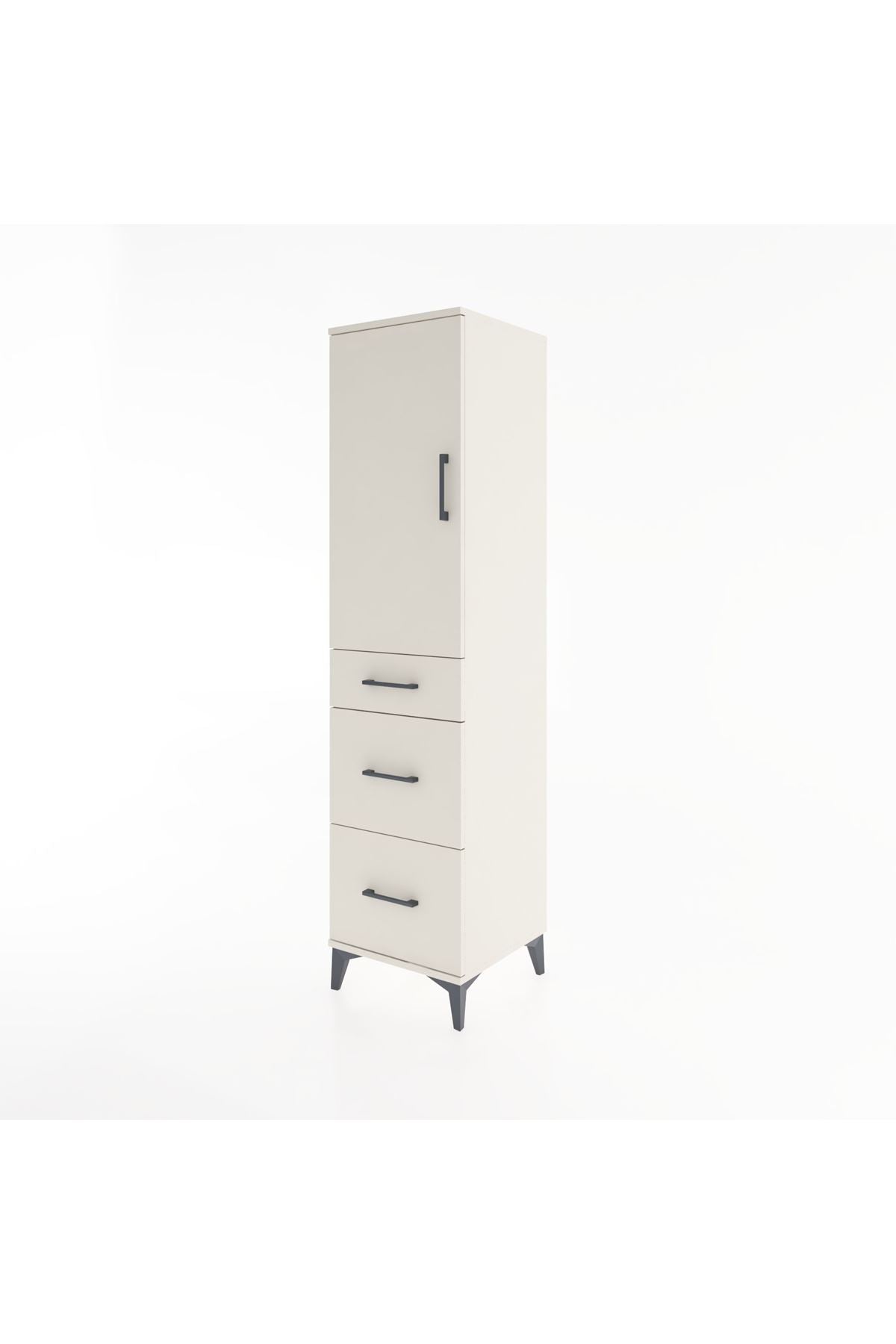 Hyperion Dolap 2 Raflı 3 Çekmeceli Tek Kapaklı 44x44x182 Aytaşı-Aytaşı