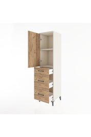 Hyperion Dolap 2 Raflı 3 Çekmeceli Tek Kapaklı 44x44x182 Aytaşı-Çam