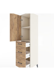 Hyperion Dolap 2 Raflı 3 Çekmeceli Tek Kapaklı 44x44x182 Aytaşı-Çam